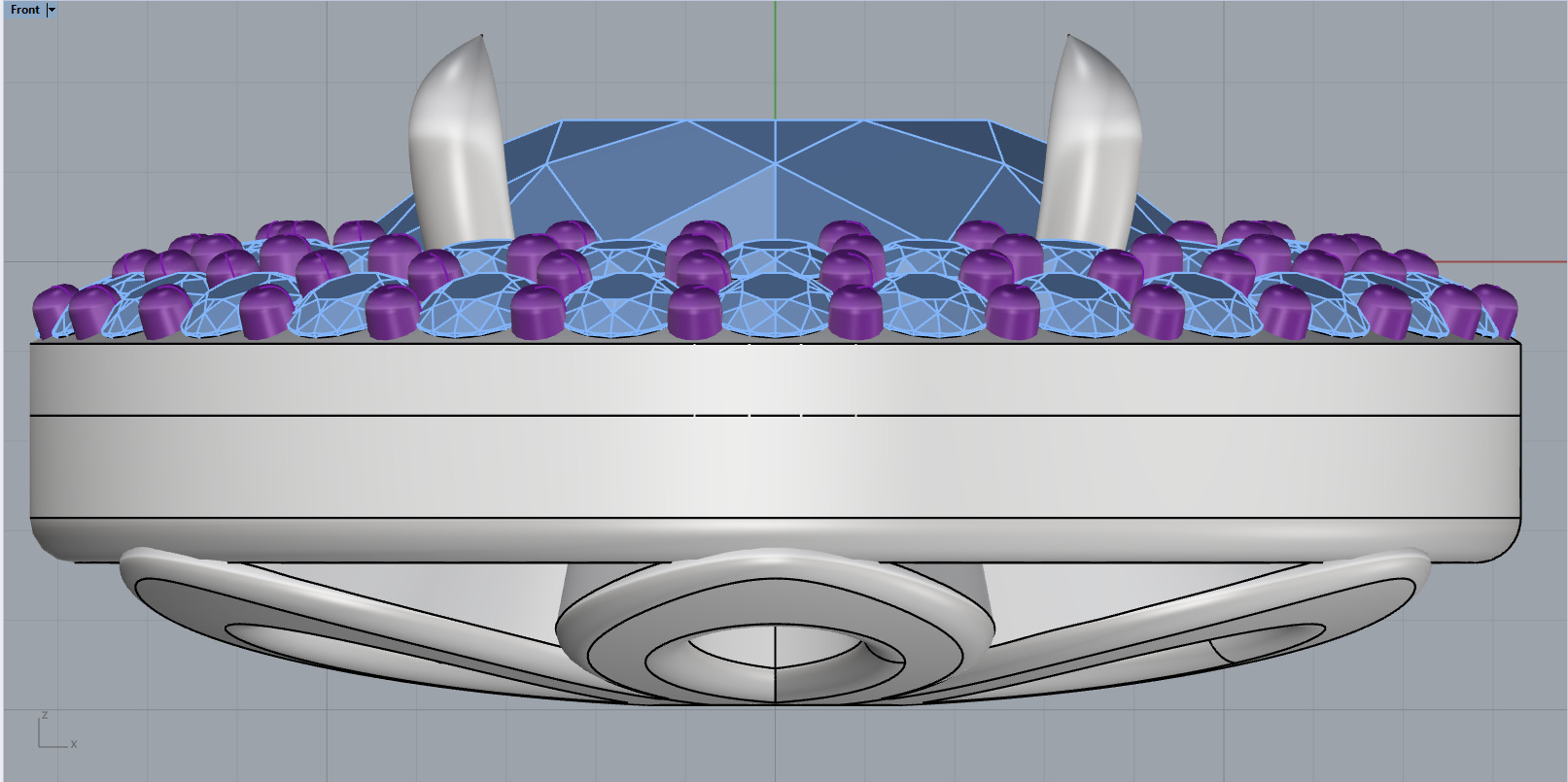 Round pendant model 1280 3D print model_6