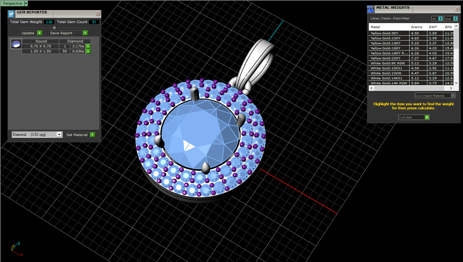 Round pendant model 1280 3D print model_4