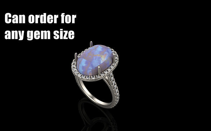 Cabochon ring model 1281  3D print model