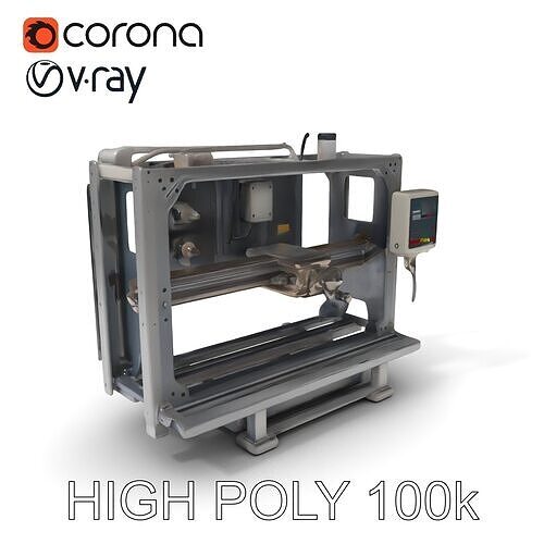 3D model Industrial CNC Machine Model Pack VR / AR / low-poly | CGTrader