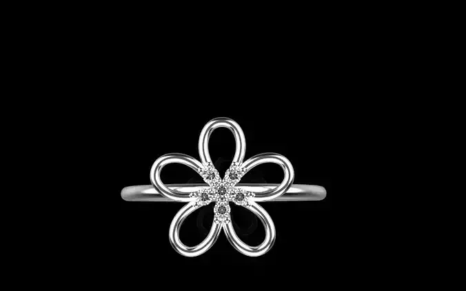 Flower ring model 1282