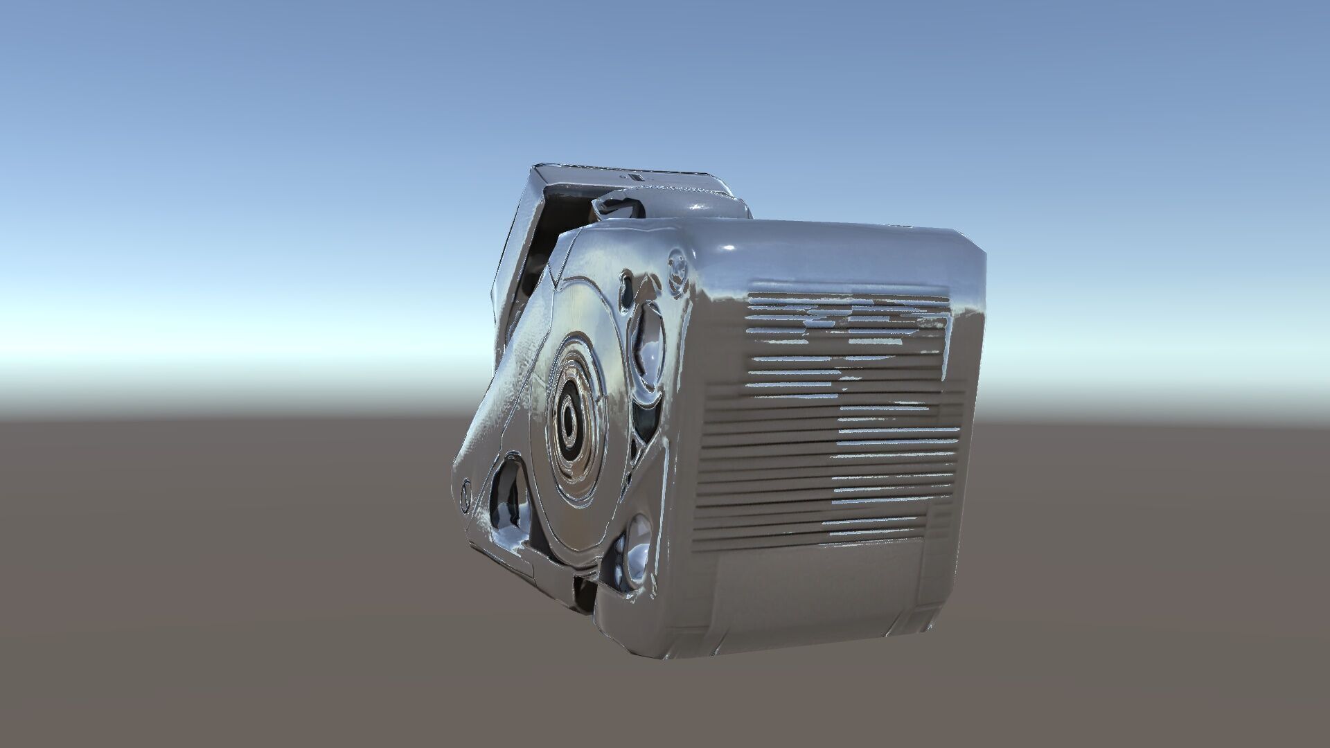 Retro Futuristic Camera Model Pack Low-poly 3D model_7