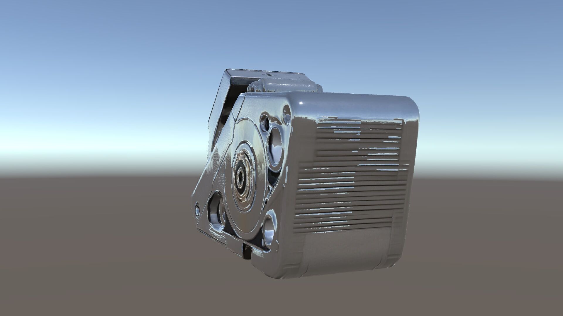 Retro Futuristic Camera Model Pack Low-poly 3D model_27
