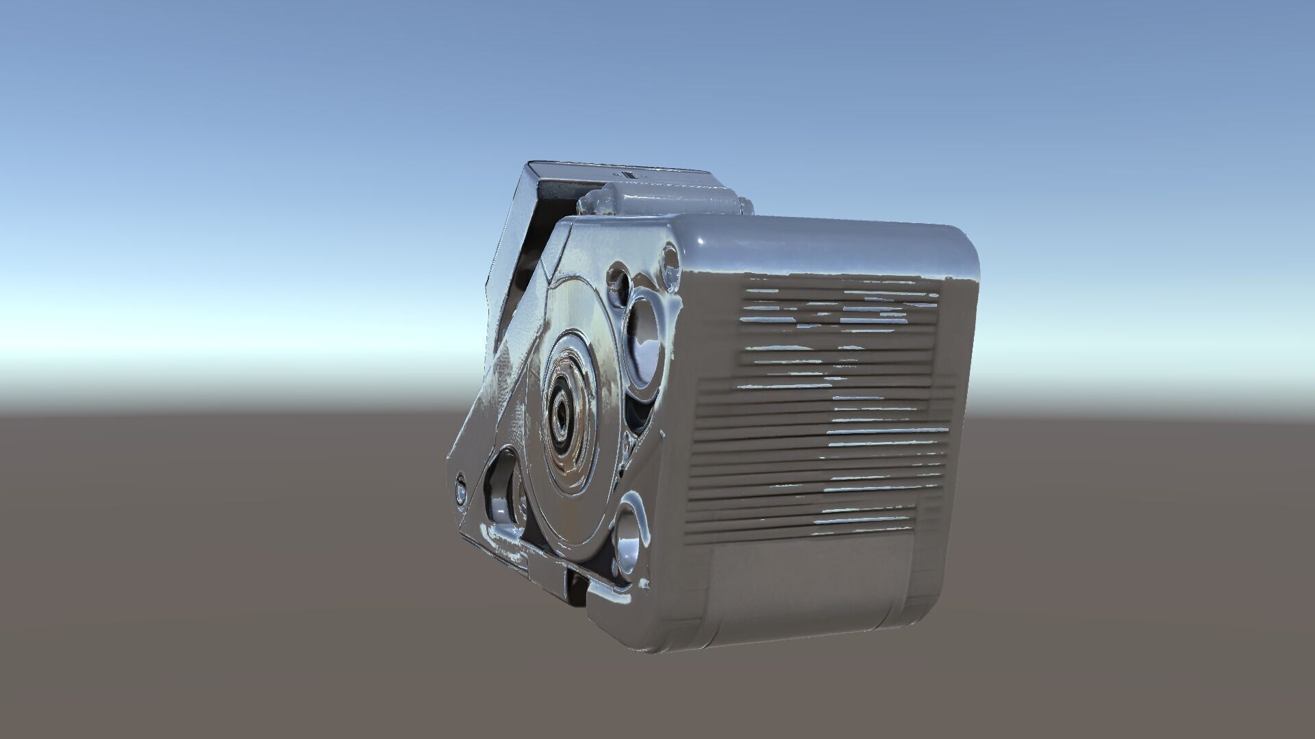 Retro Futuristic Camera Model Pack Low-poly 3D model_5