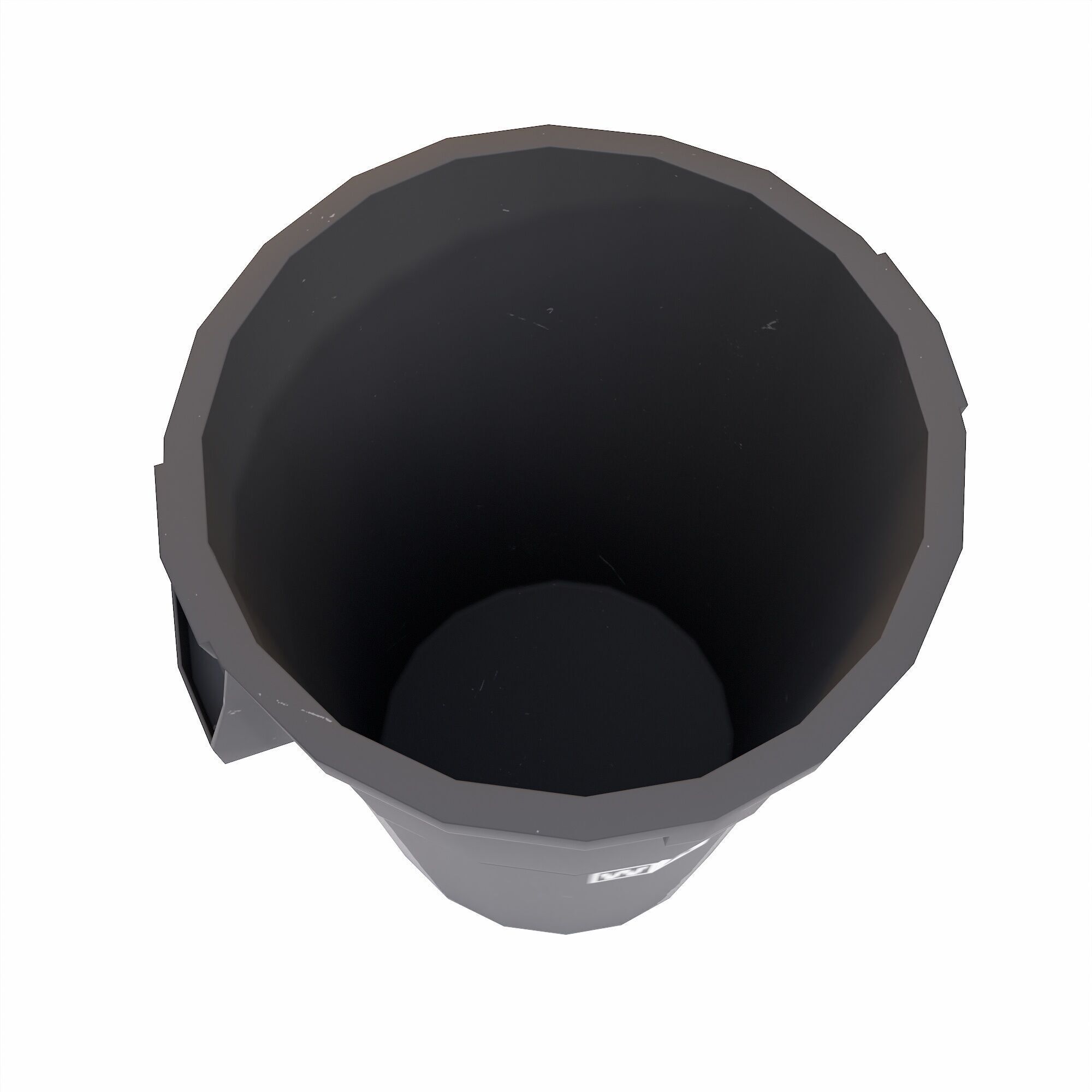 Kitchen garbage Bin lowpoly 3d model Low-poly 3D model_4