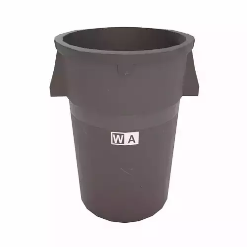 Kitchen garbage Bin lowpoly 3d model