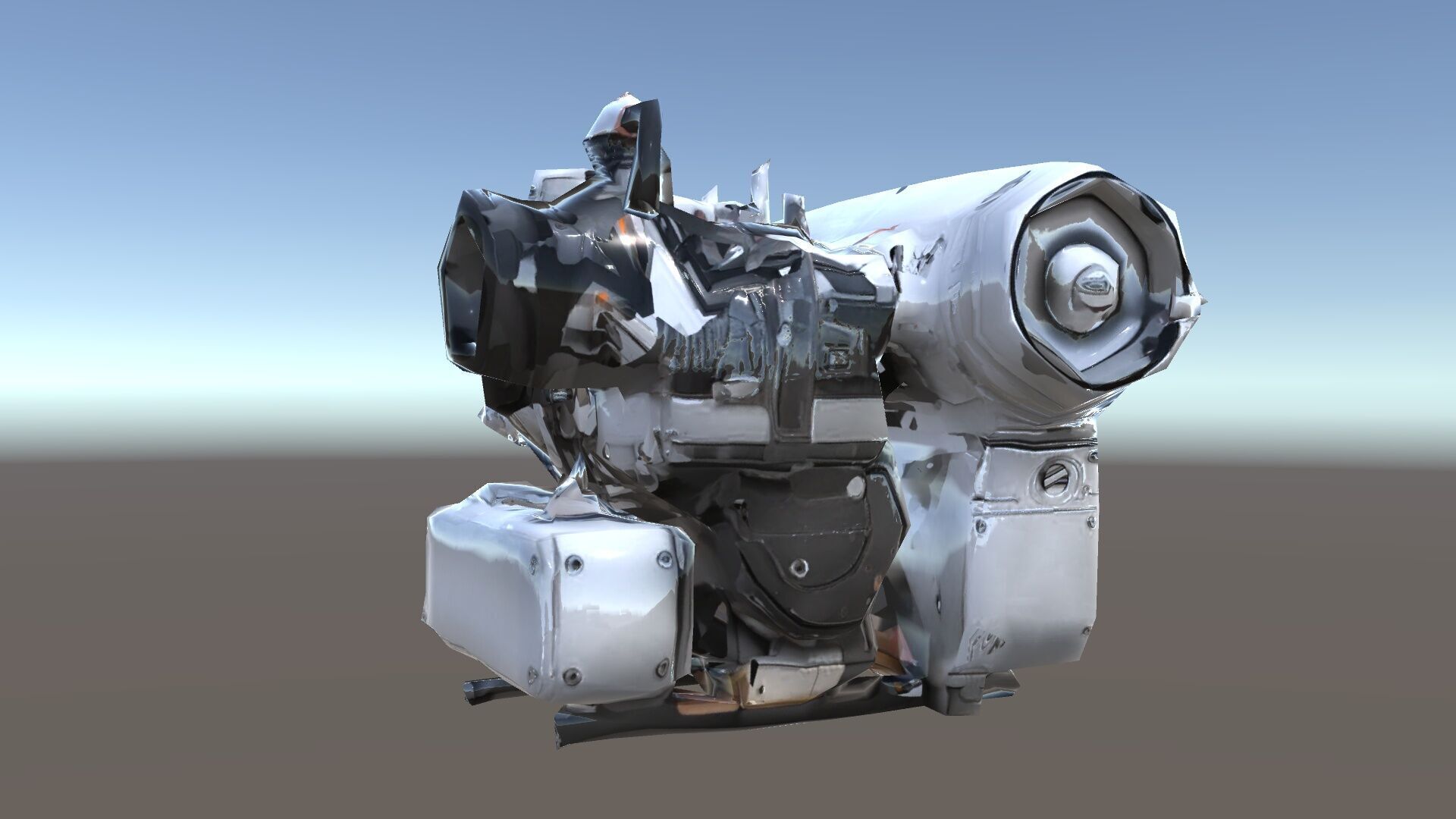 Industrial Engine D Model Pack Low-poly 3D model_31