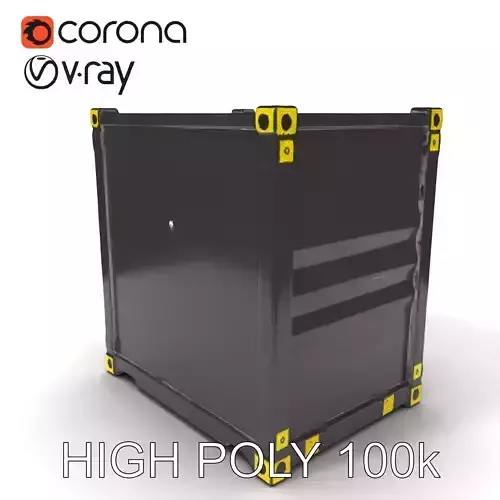 Shipping Container D Model Pack with PBR Textures Low-poly 3D model