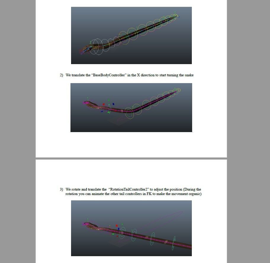 King Cobra Snake - Rigged Low-poly 3D model_22