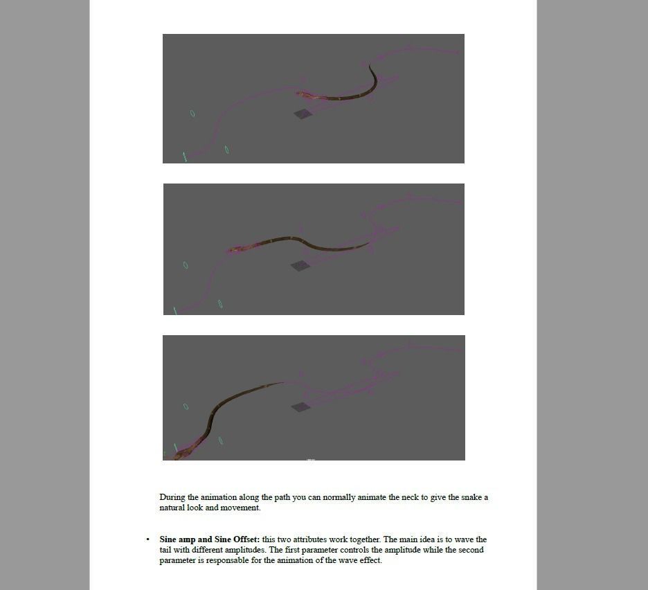 King Cobra Snake - Rigged Low-poly 3D model_19