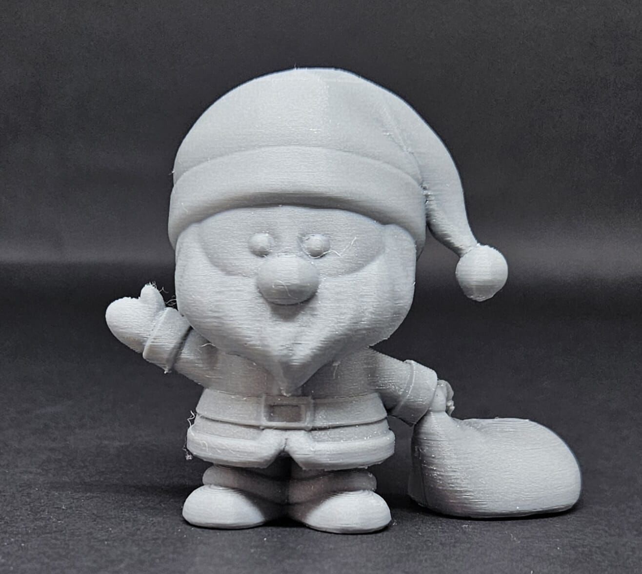 Waving Santa Claus 3D print model_5
