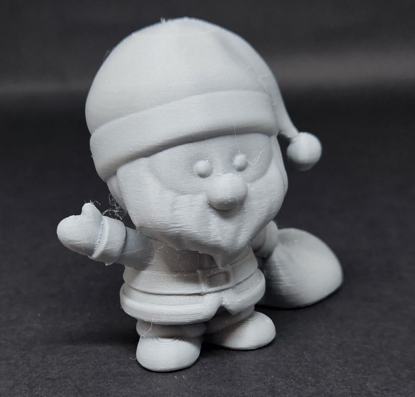 Waving Santa Claus 3D print model_11