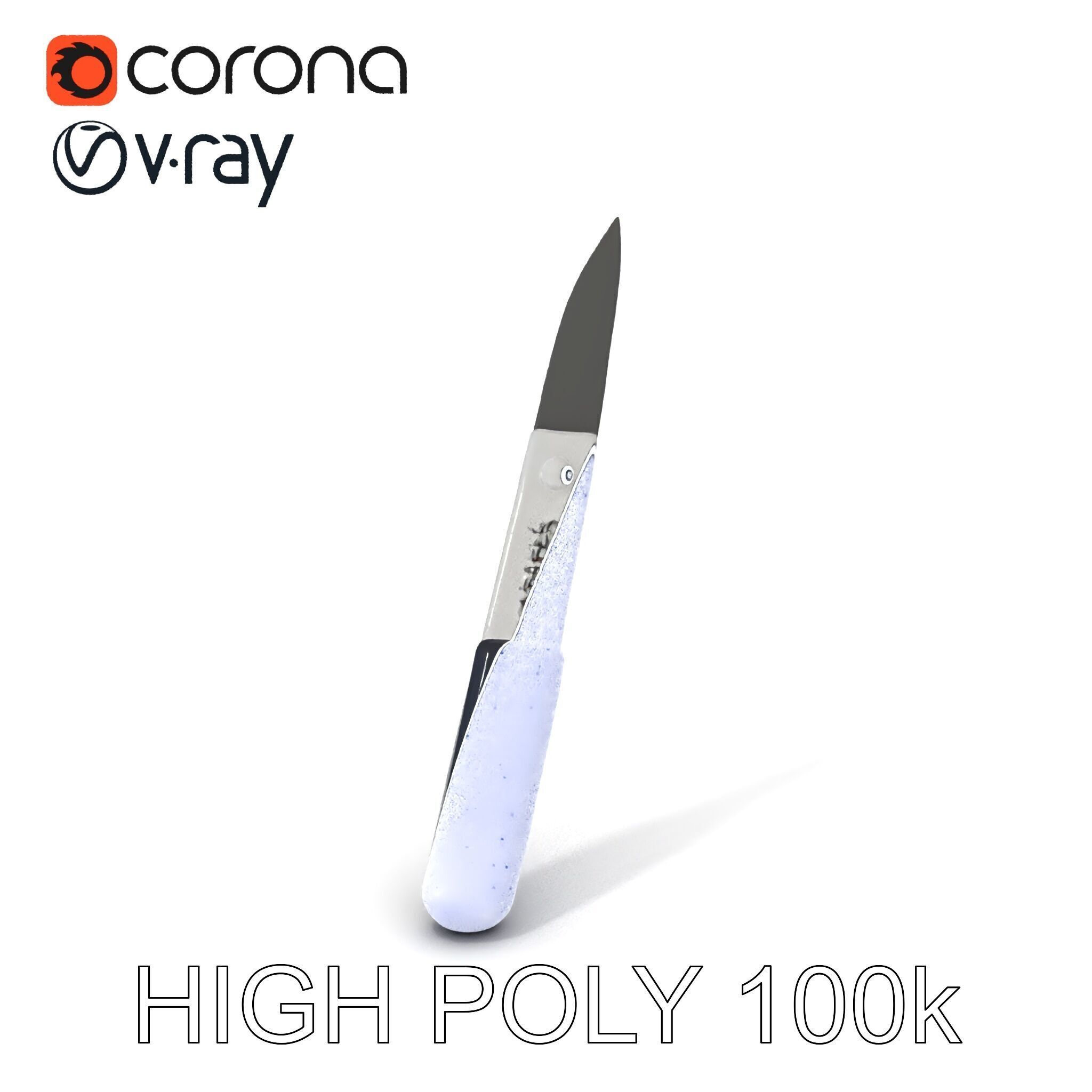 Precision Scalpel Model Pack with Textured Handle Low-poly 3D model_3