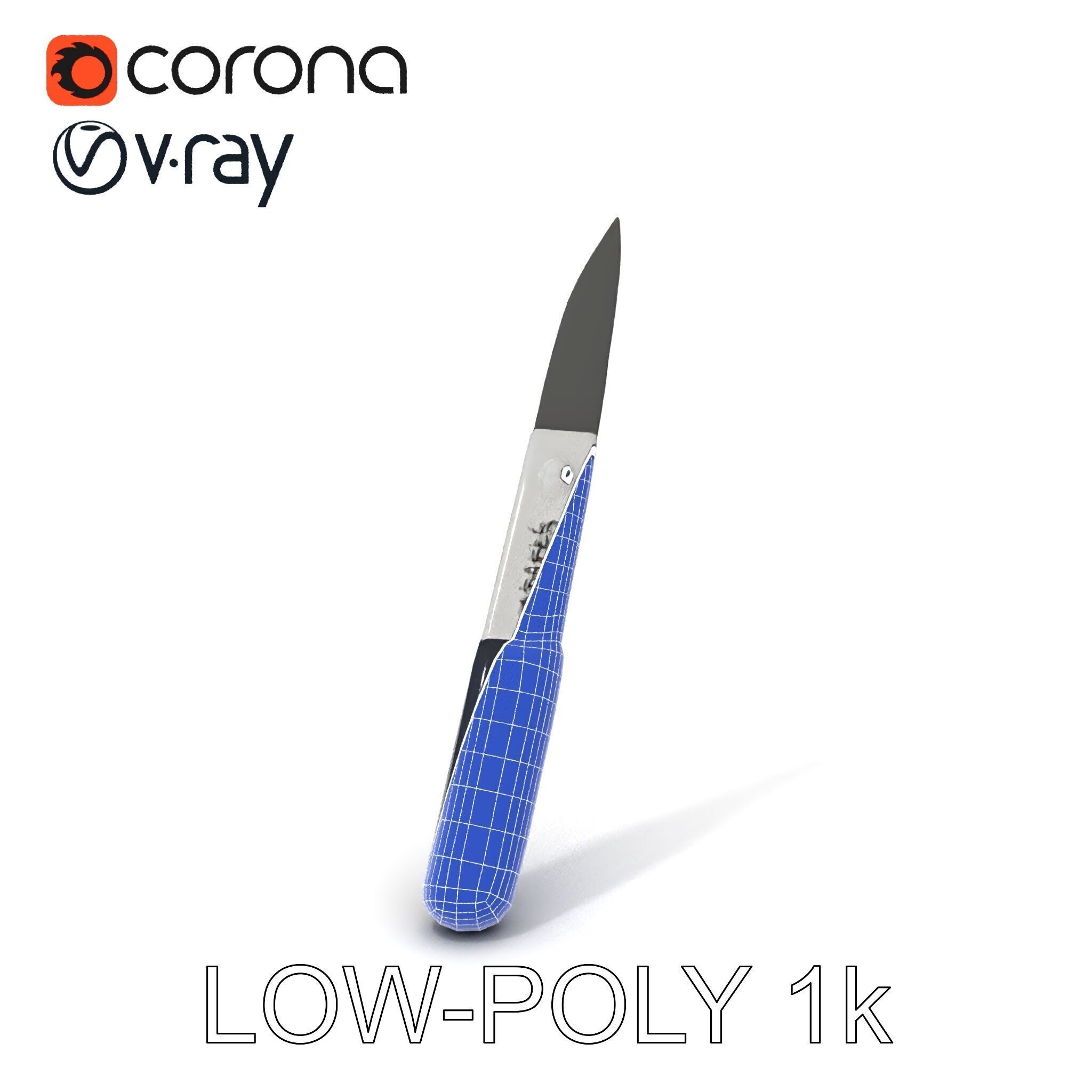 Precision Scalpel Model Pack with Textured Handle Low-poly 3D model_34