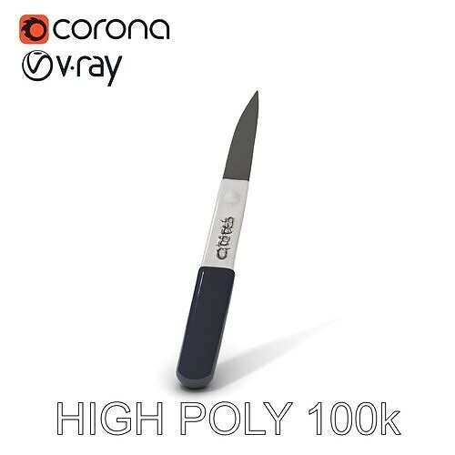 Precision Scalpel Model Pack with Textured Handle Low-poly 3D model
