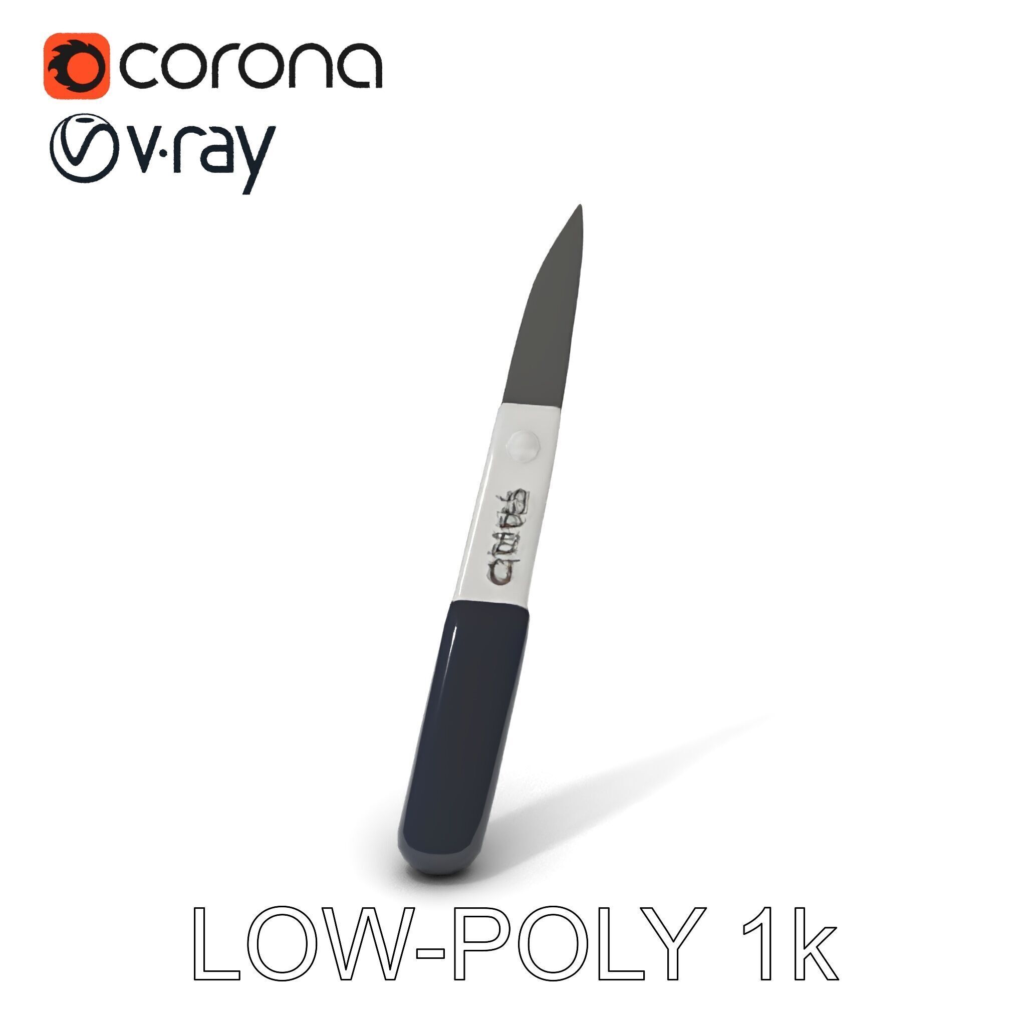 Precision Scalpel Model Pack with Textured Handle Low-poly 3D model_28