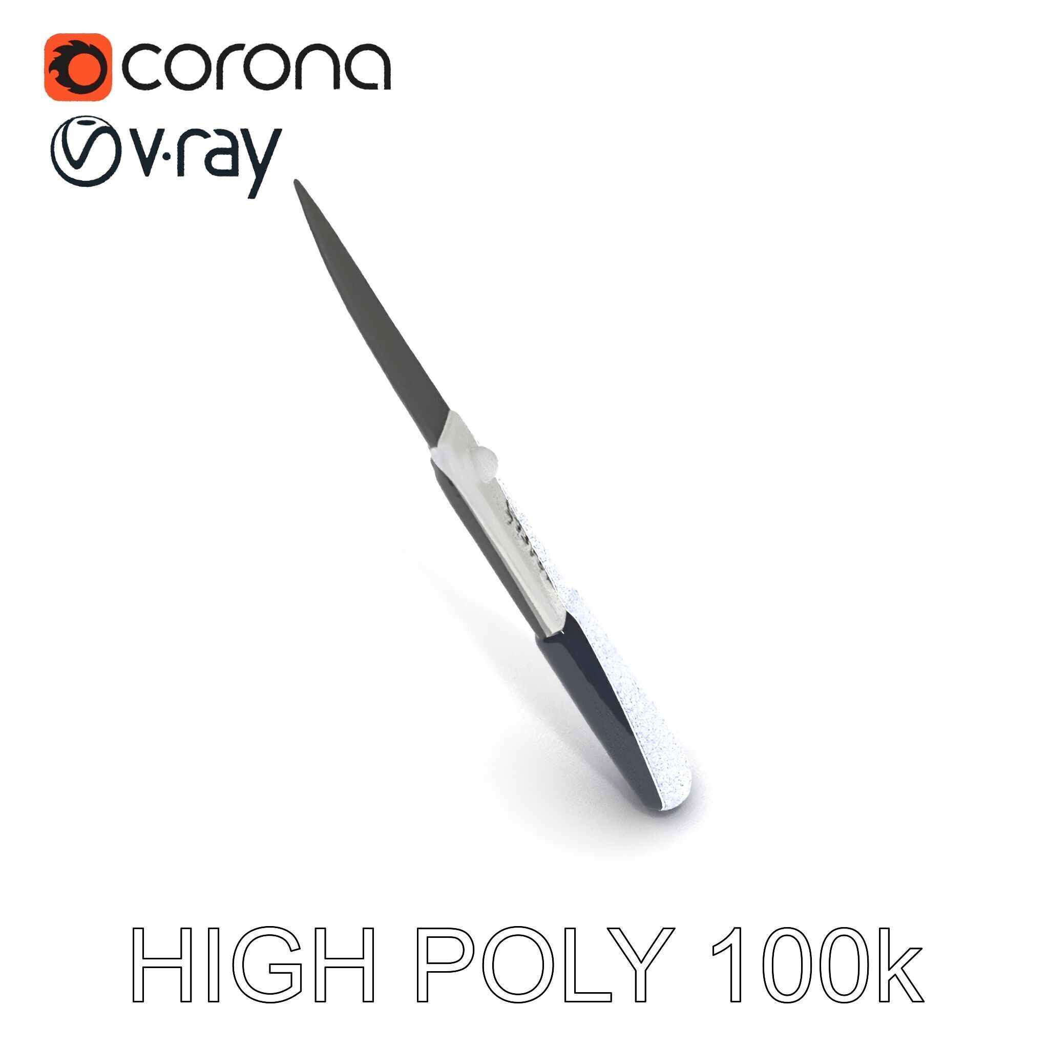 Precision Scalpel Model Pack with Textured Handle Low-poly 3D model_29