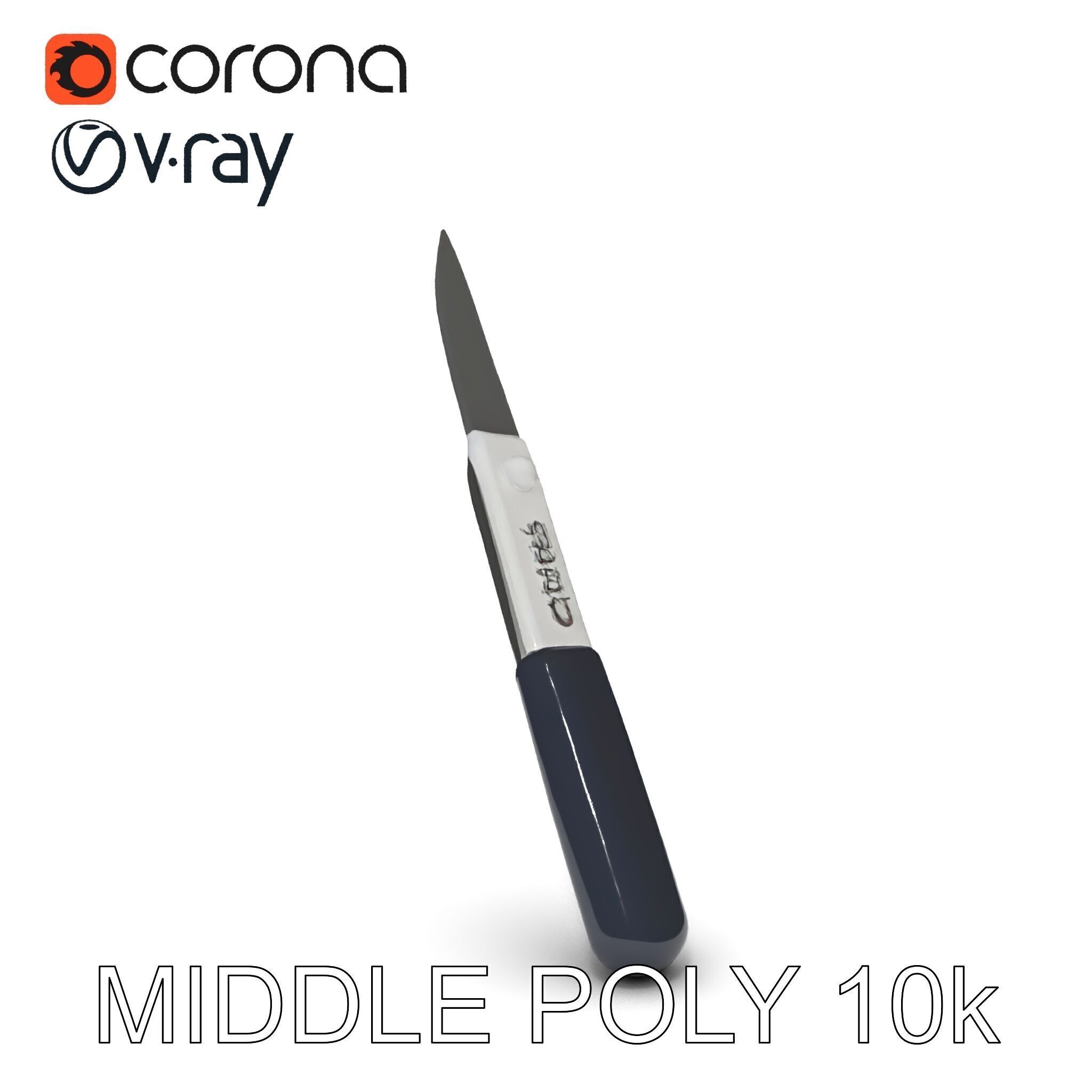 Precision Scalpel Model Pack with Textured Handle Low-poly 3D model_11