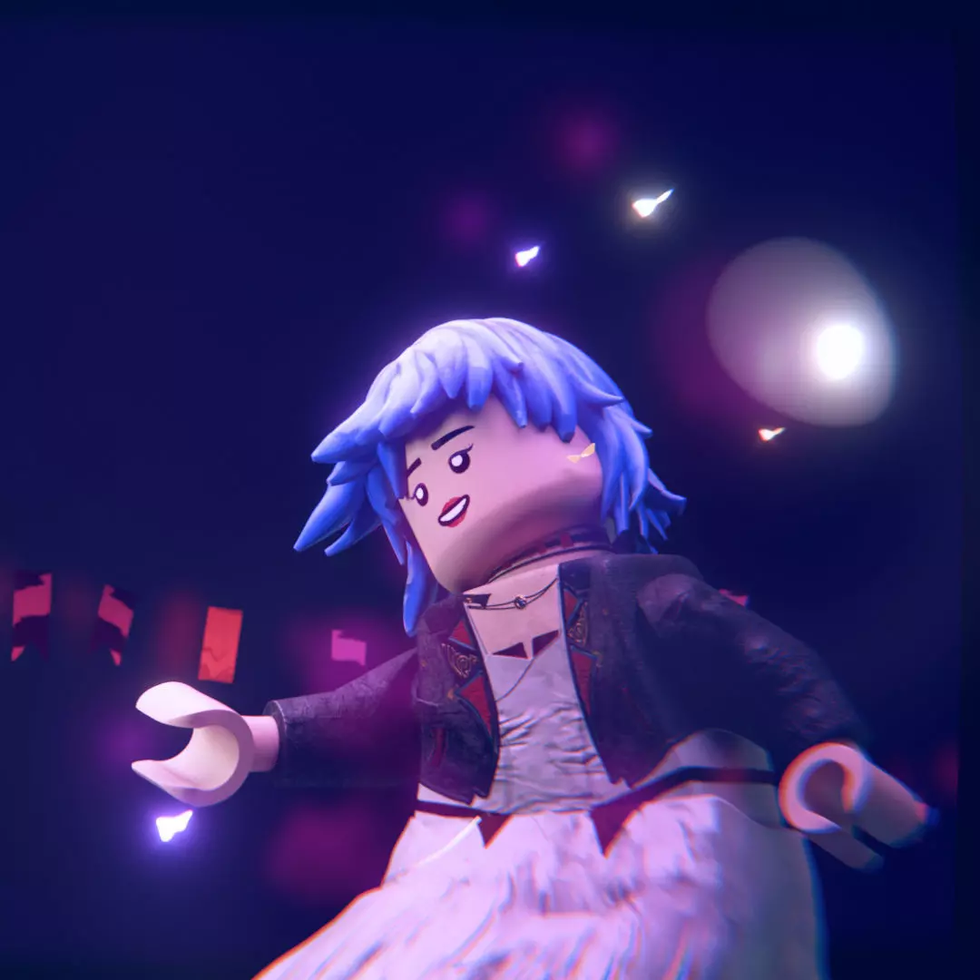 ARCANE Lego JINX Unique Model for Blender 3D model