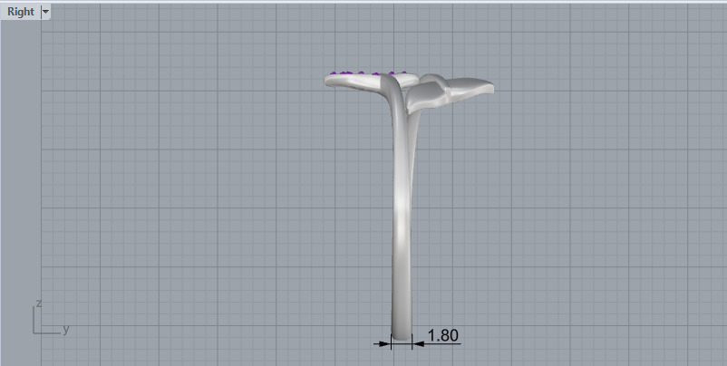 Whale Tail Ring model 1293 3D print model_7