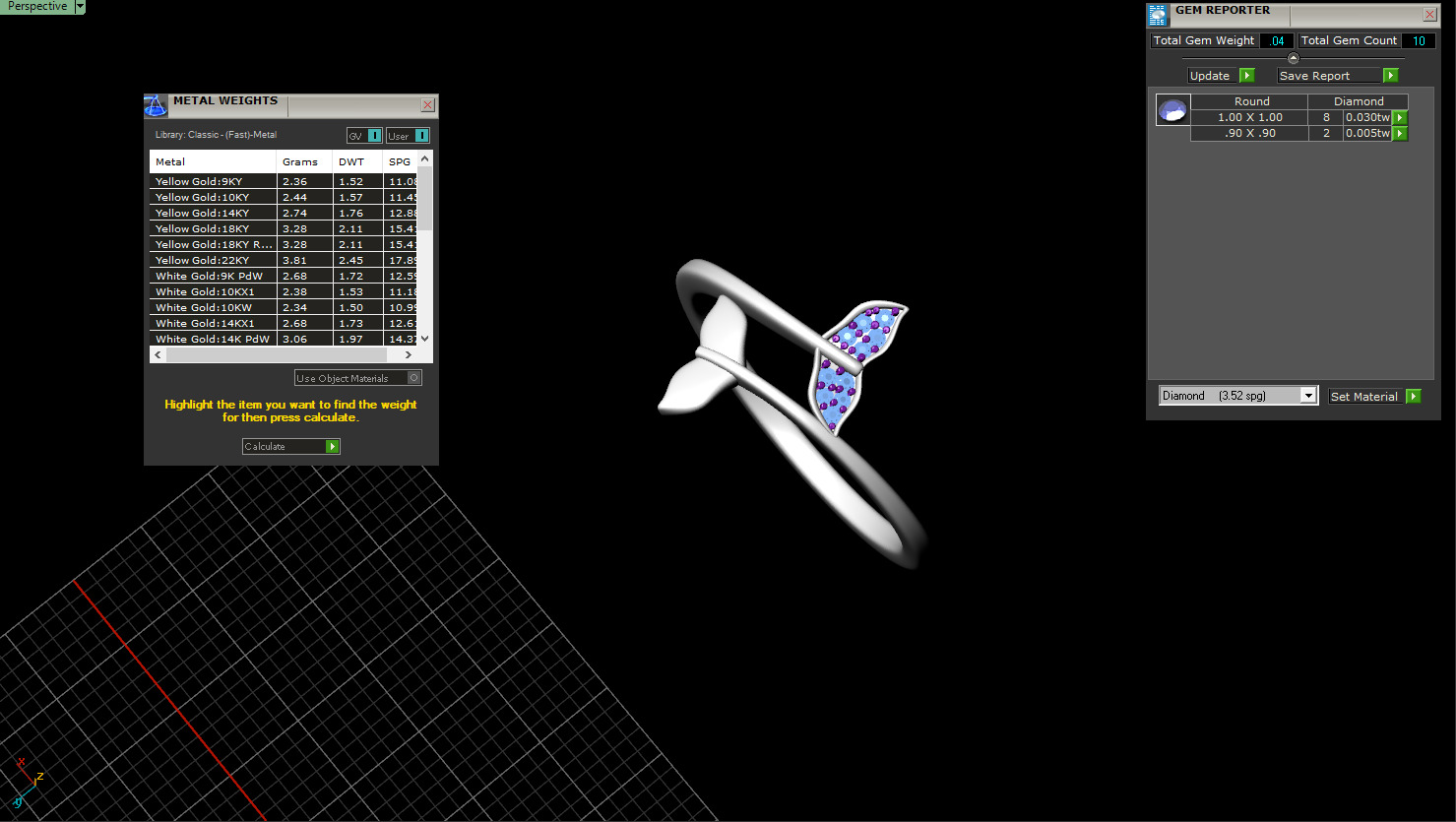 Whale Tail Ring model 1293 3D print model_2