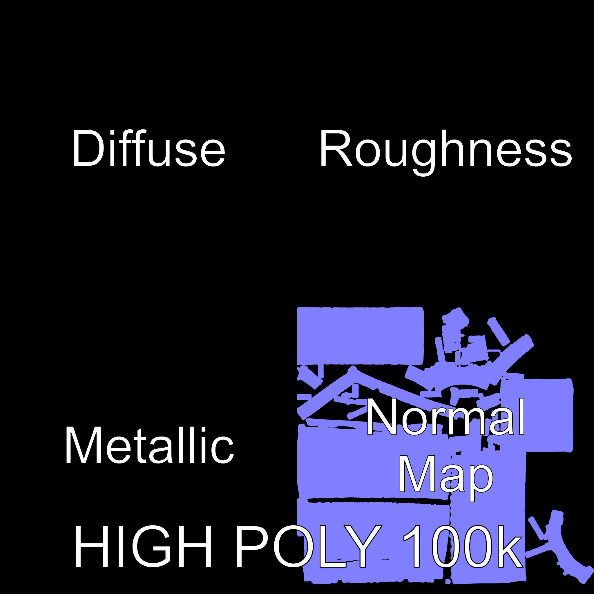 Cargo Shipping Container D Model Pack Low-poly 3D model_2