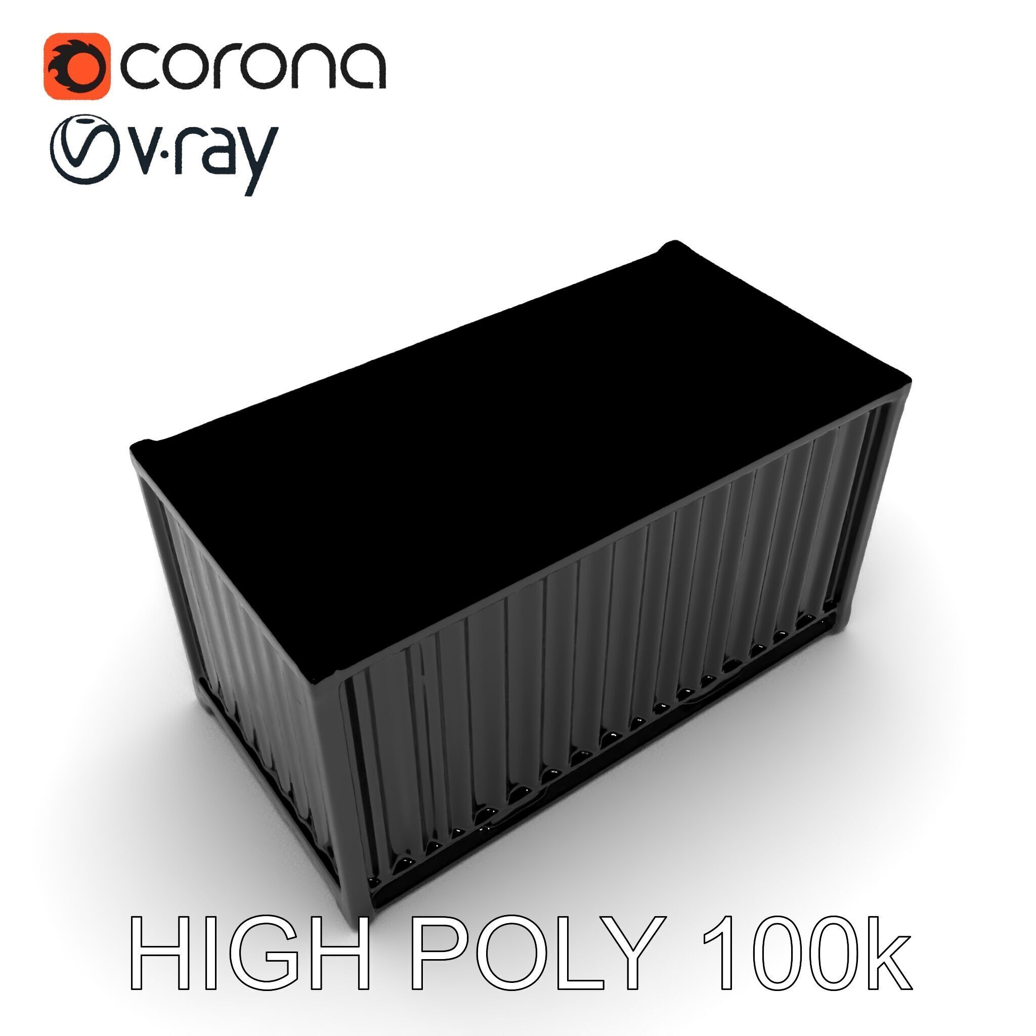 Cargo Shipping Container D Model Pack Low-poly 3D model_27