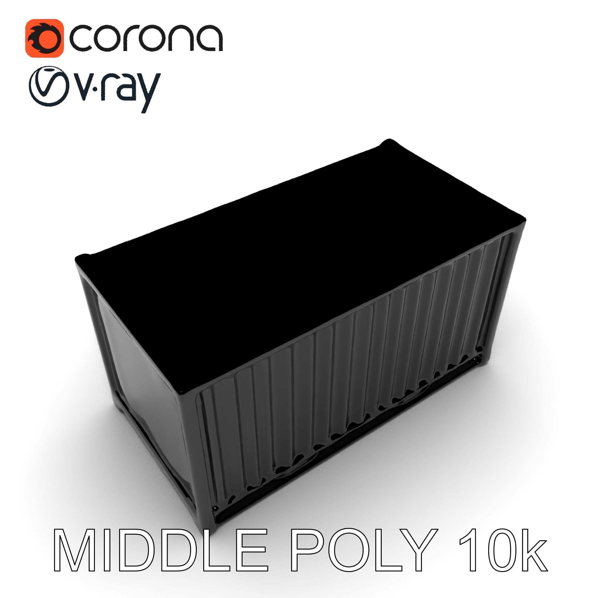 Cargo Shipping Container D Model Pack Low-poly 3D model_6