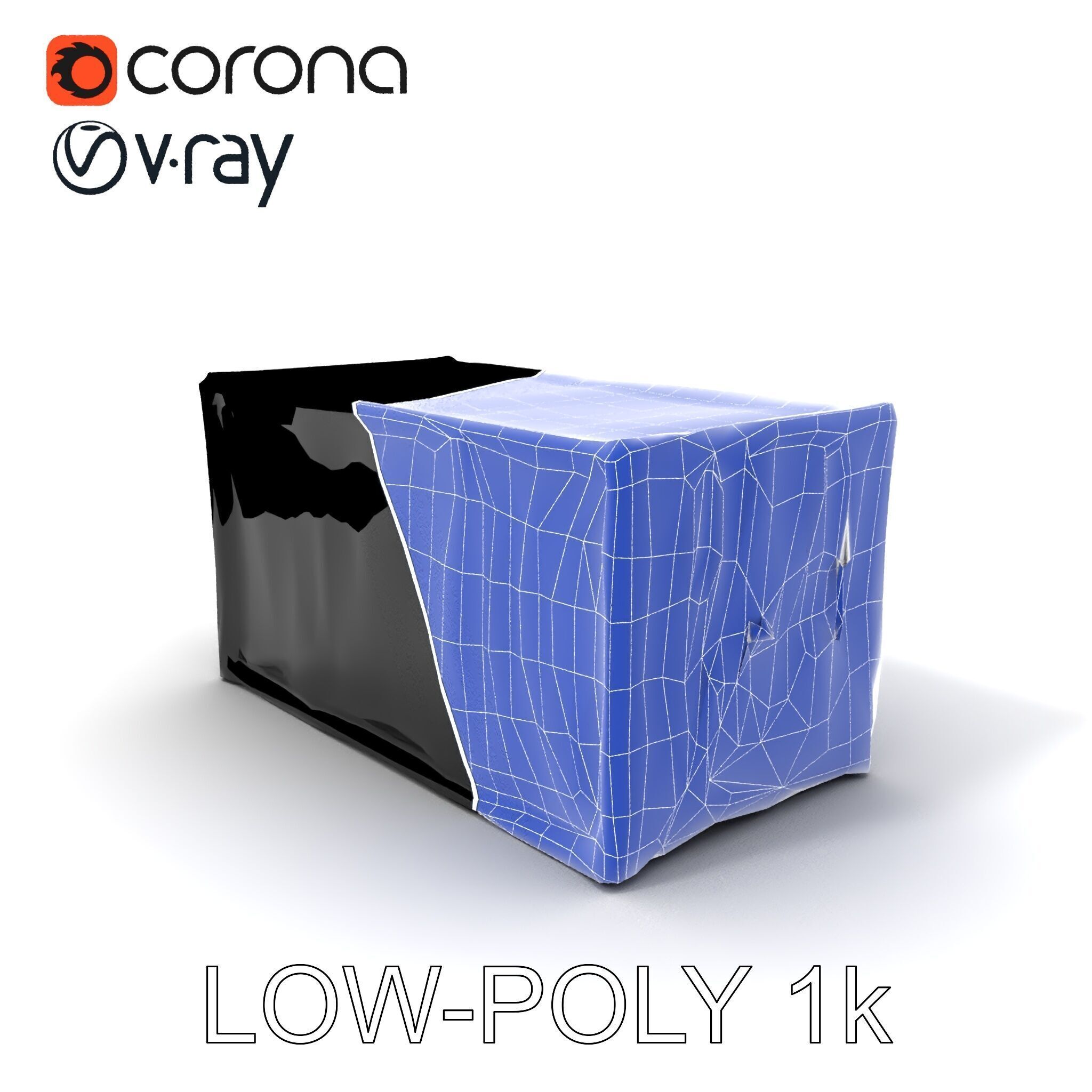 Cargo Shipping Container D Model Pack Low-poly 3D model_9