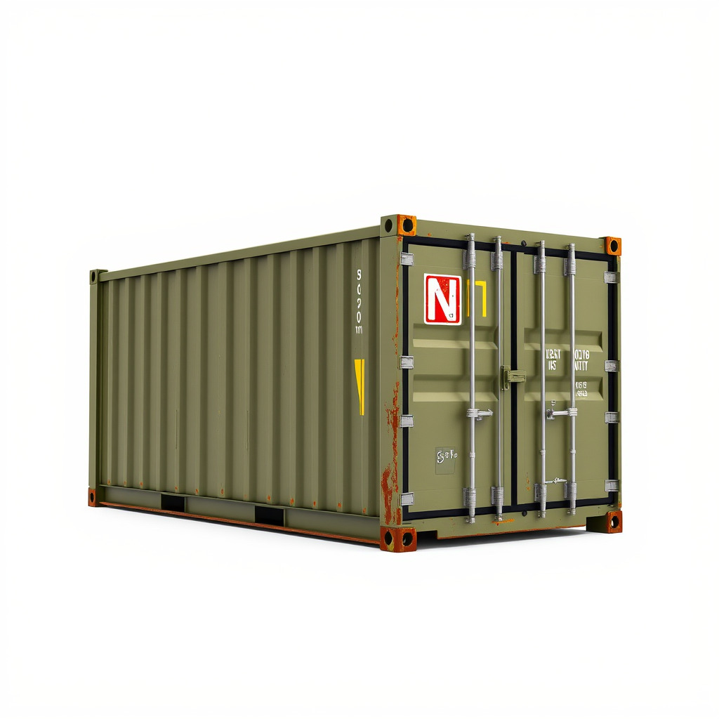 Cargo Shipping Container D Model Pack Low-poly 3D model_4