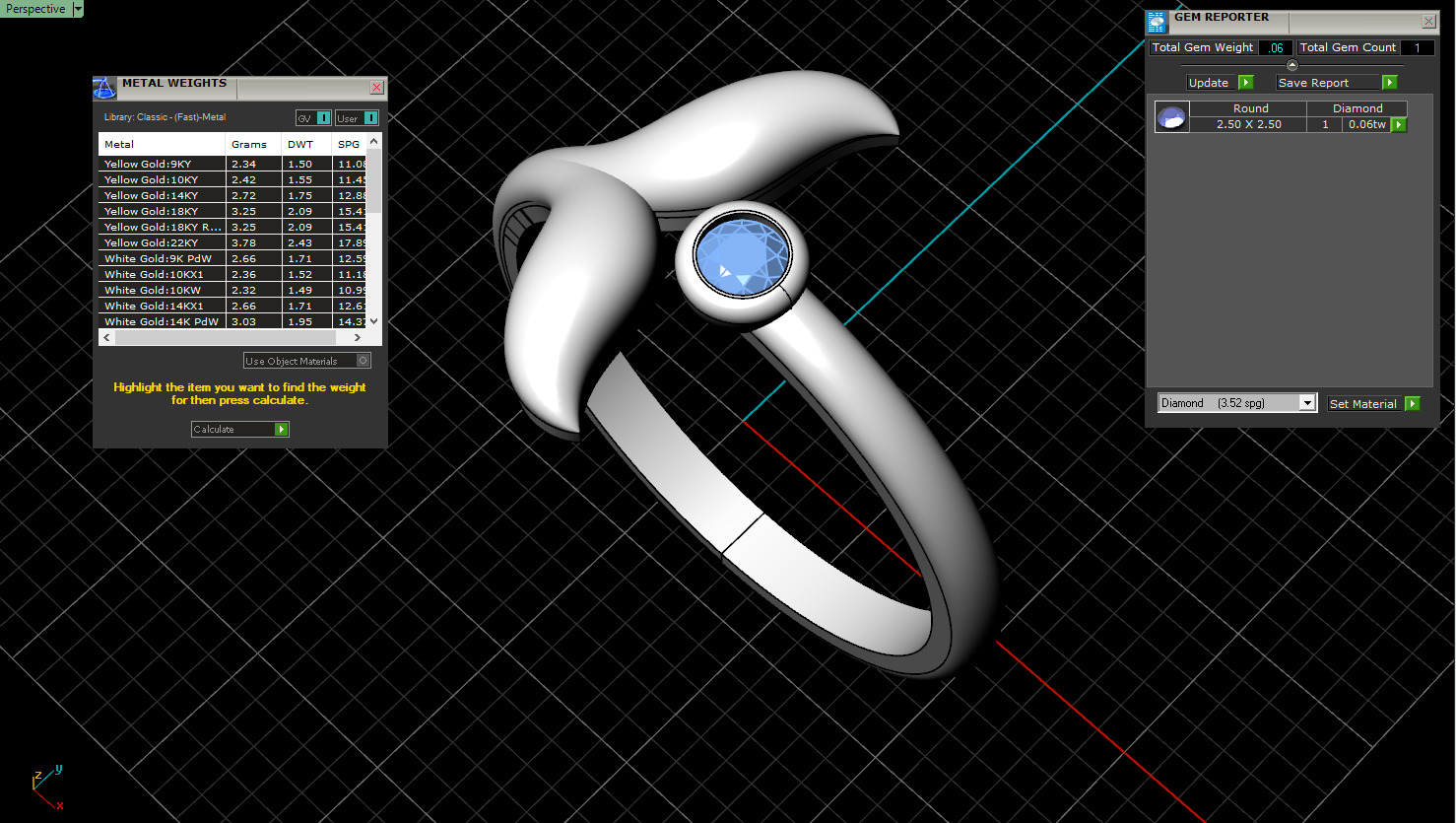 Whale Tail Ring model 1295 3D print model_3