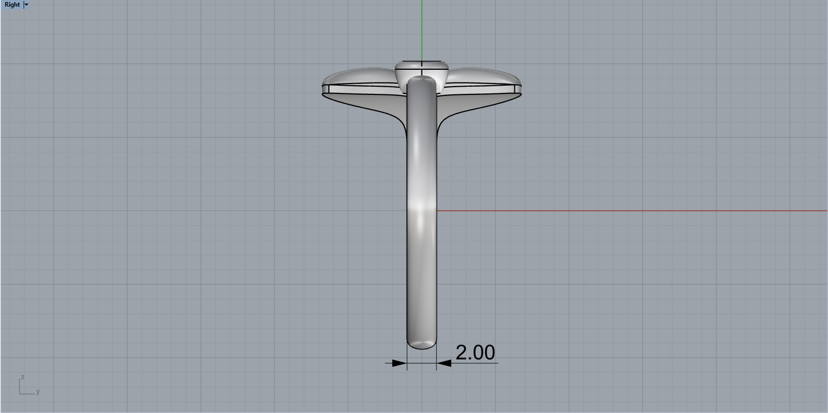 Whale Tail Ring model 1295 3D print model_7