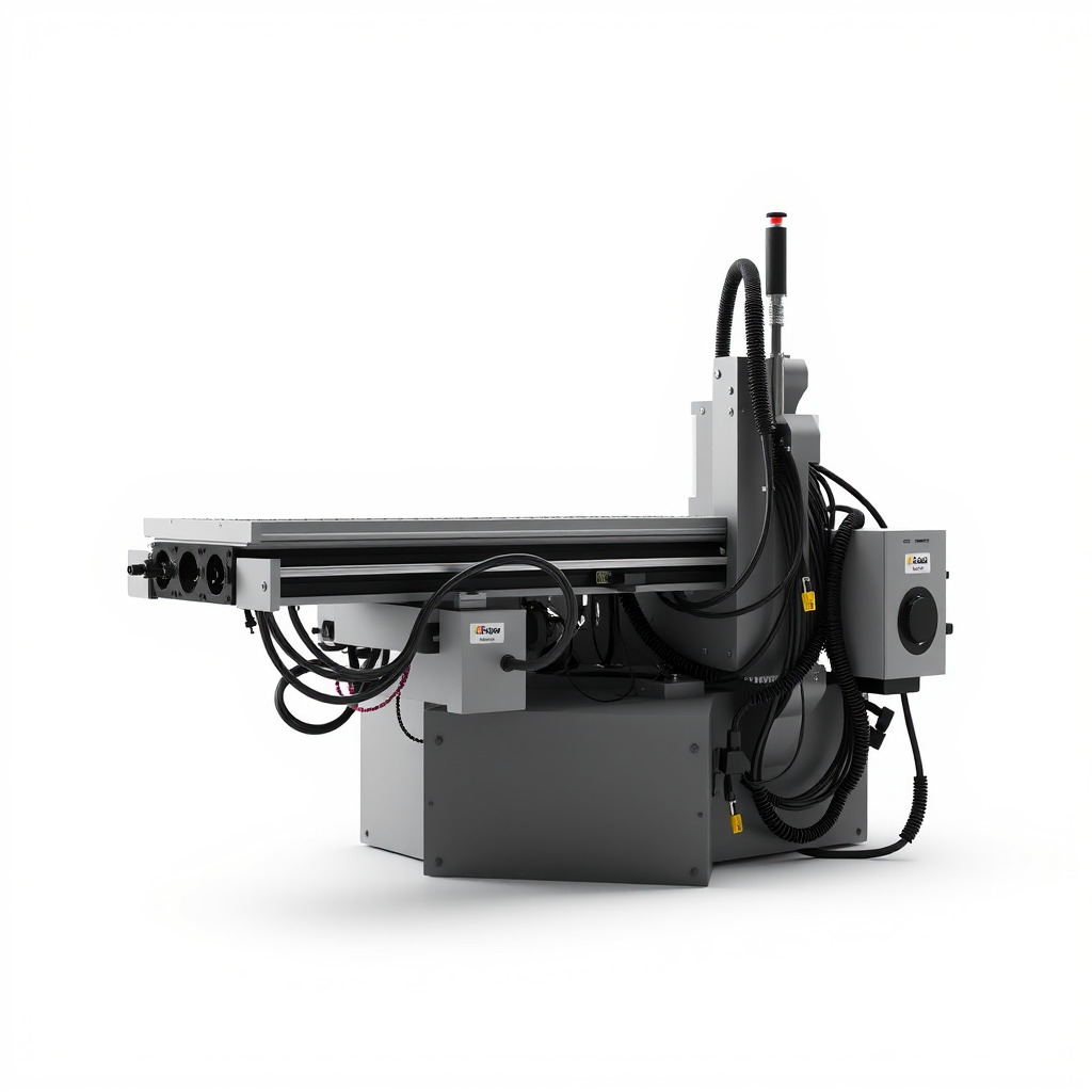 Industrial CNC Machine Model Pack Low-poly 3D model_4