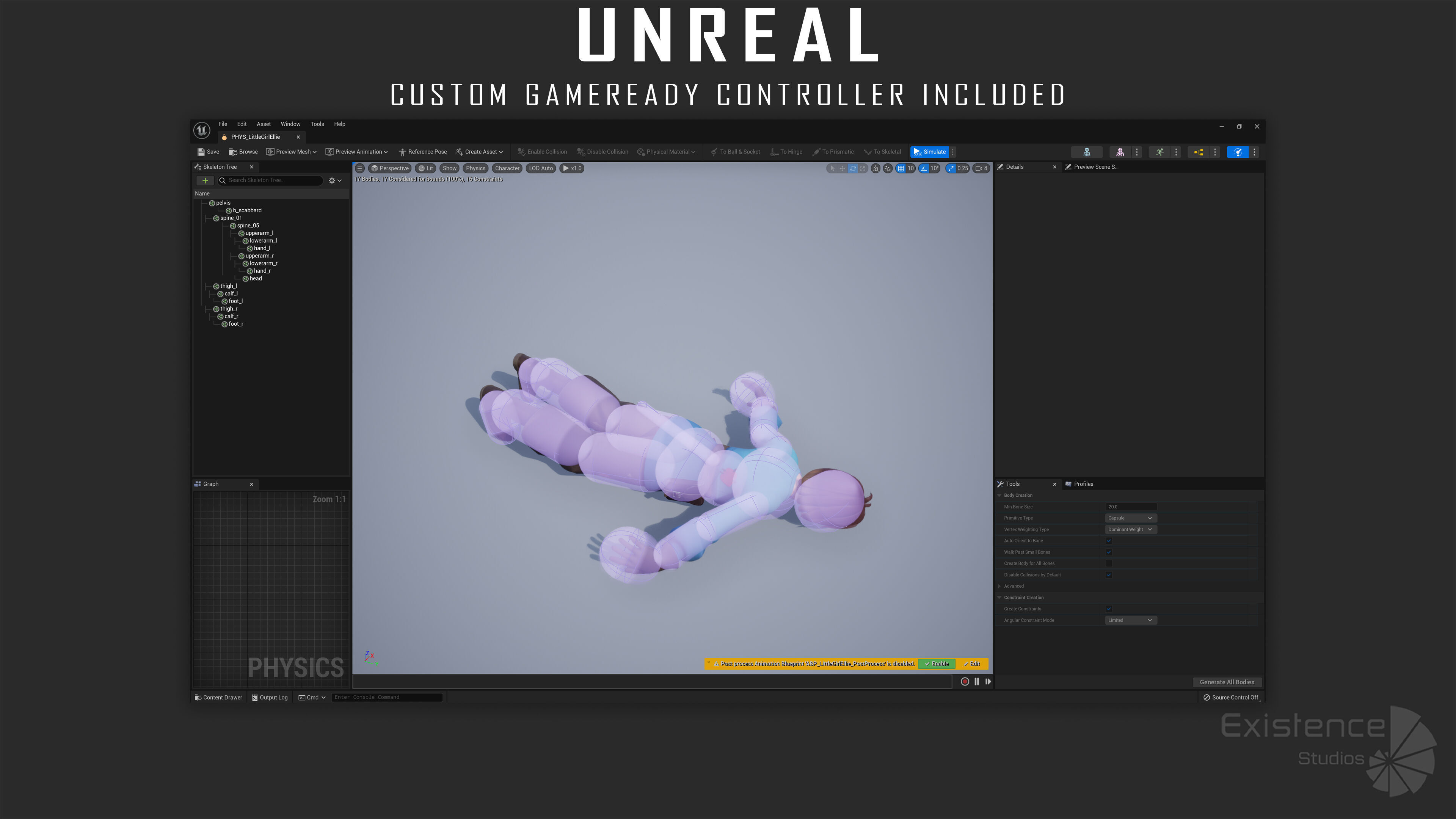 Teen Girl - Kid Boy - Female - Stylized Warrior Pack 4 - 66 Low-poly 3D model_22