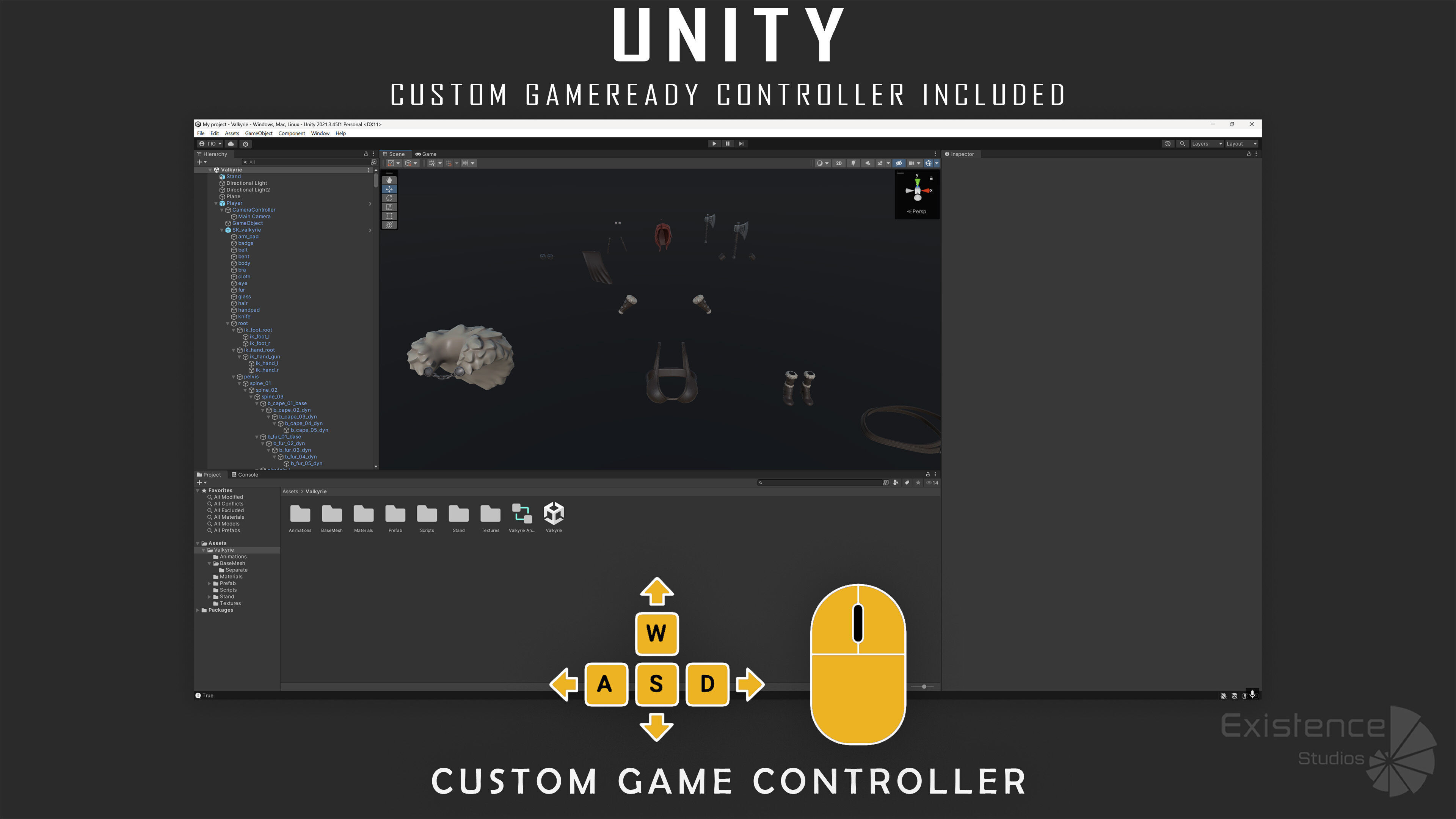 Teen Girl - Kid Boy - Female - Stylized Warrior Pack 4 - 66 Low-poly 3D model_28