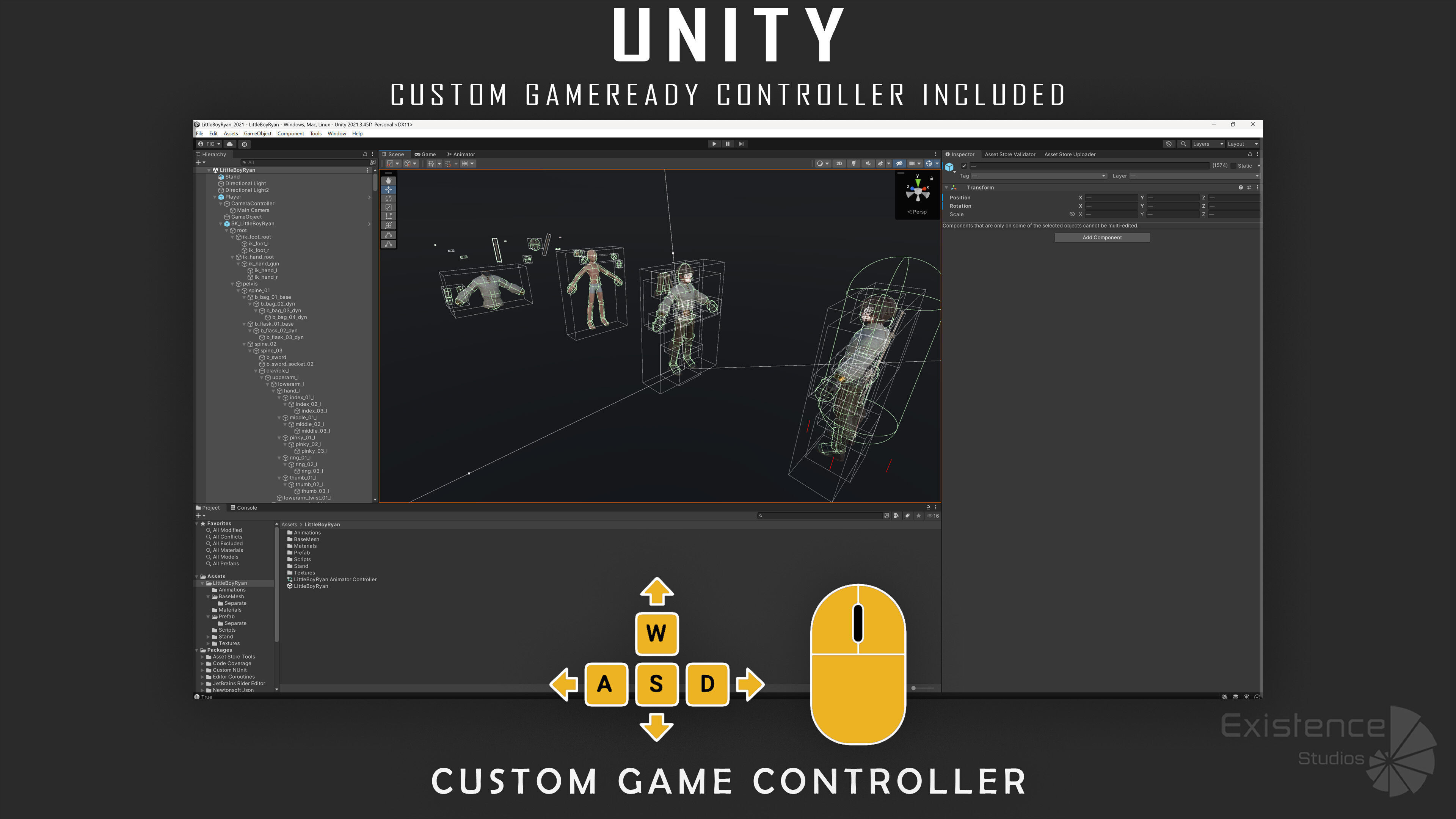 Teen Girl - Kid Boy - Female - Stylized Warrior Pack 4 - 66 Low-poly 3D model_23