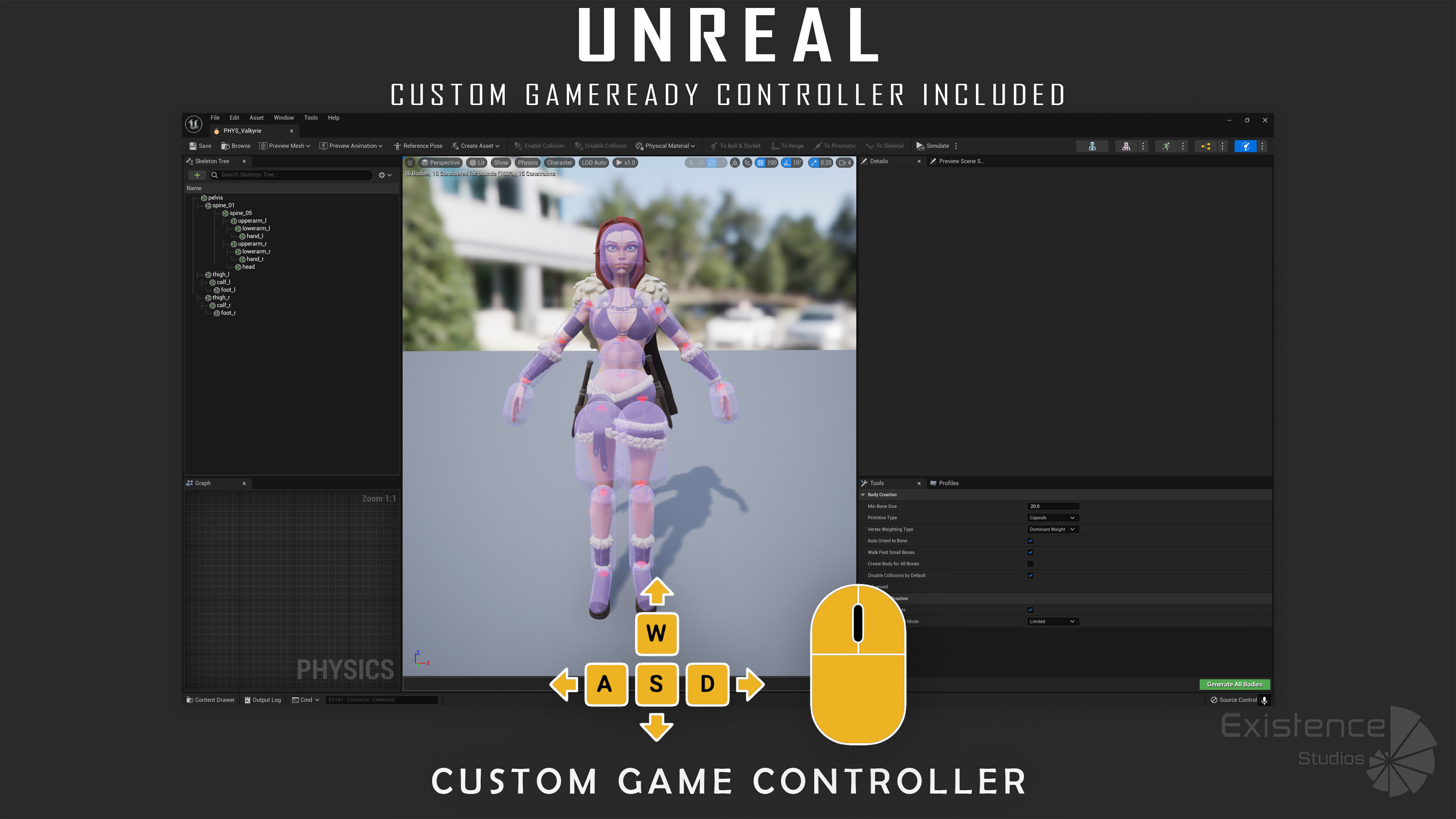 Teen Girl - Kid Boy - Female - Stylized Warrior Pack 4 - 66 Low-poly 3D model_31