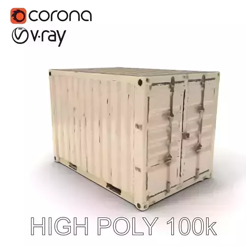 Shipping Container Model Pack Low-poly 3D model