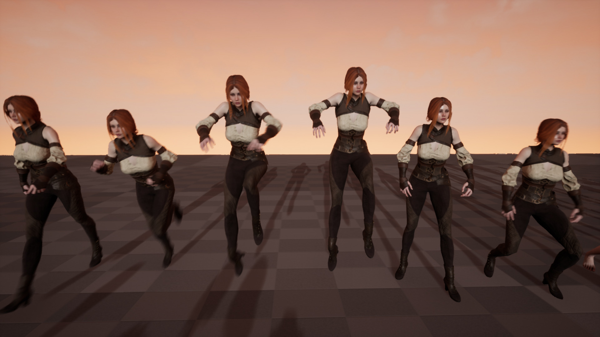 Warrior Lady Low-poly 3D model_23