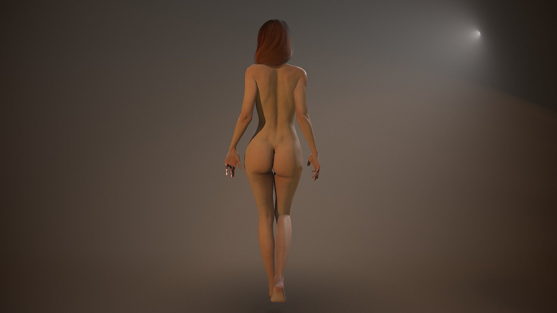 Warrior Lady Low-poly 3D model_11