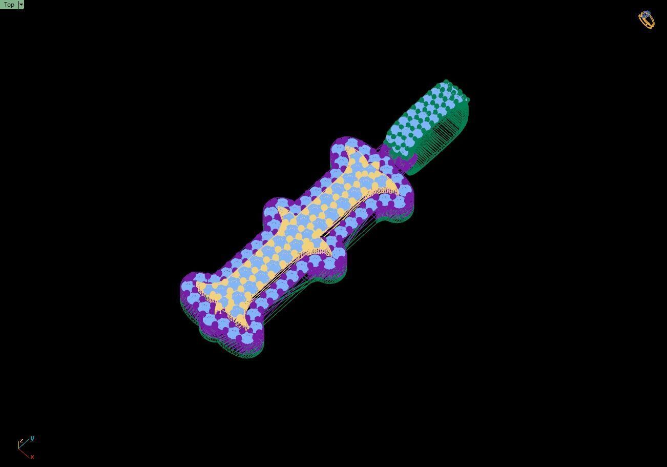 Custom Initial I Letter Diamond  A to Z Alphabet  Necklace 3D print model_14