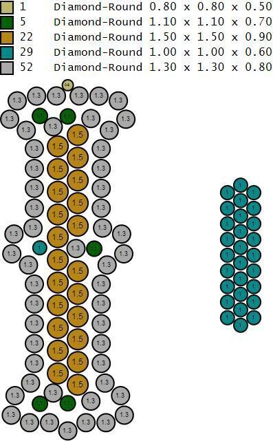 Custom Initial I Letter Diamond  A to Z Alphabet  Necklace 3D print model_18