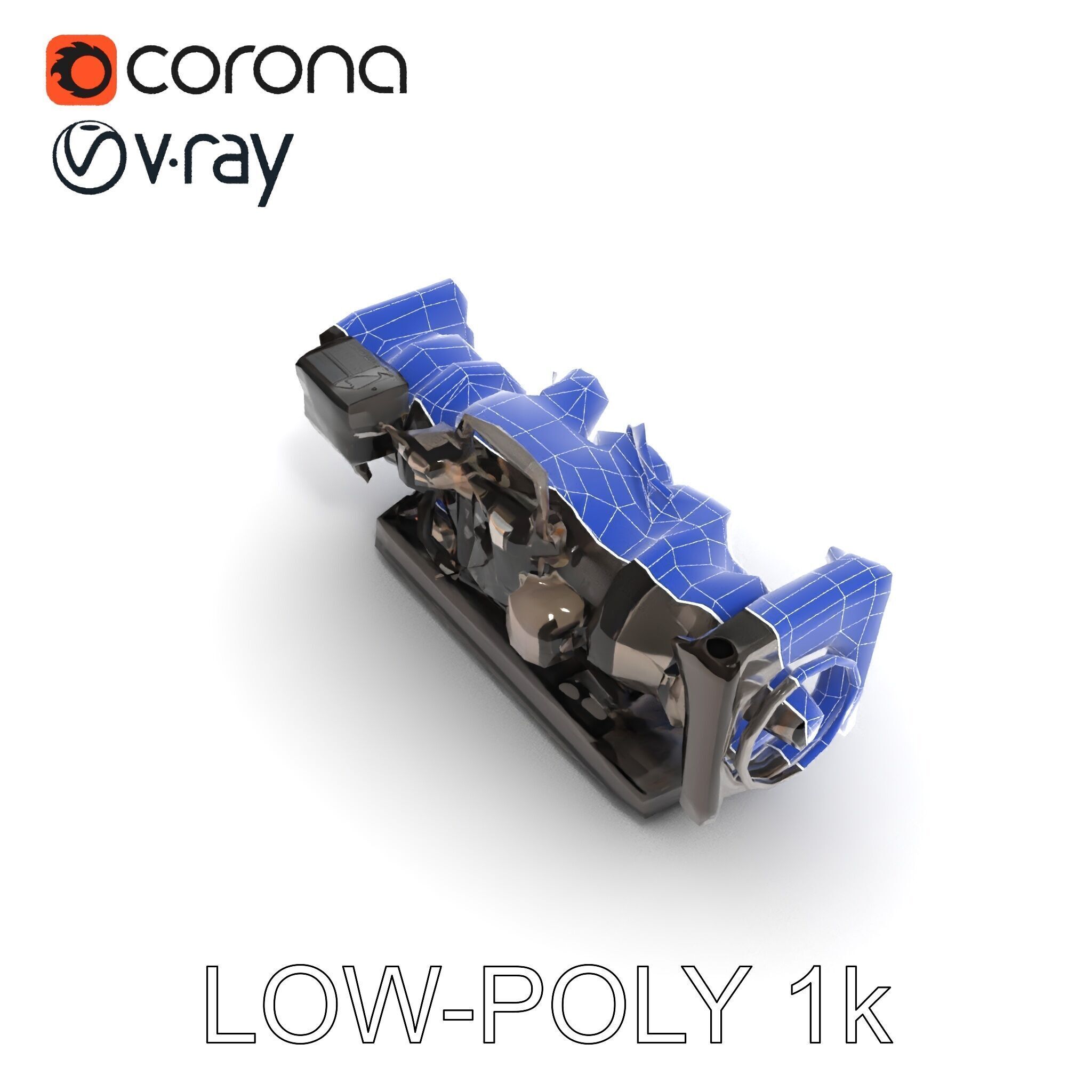 Industrial Generator Engine Model Pack for Render and Game En... Low-poly 3D model_10