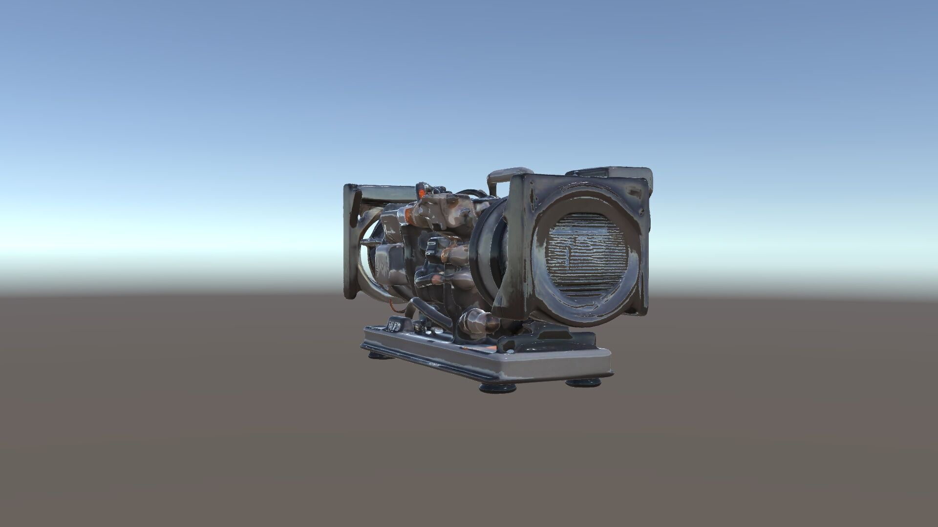 Industrial Generator Engine Model Pack for Render and Game En... Low-poly 3D model_5