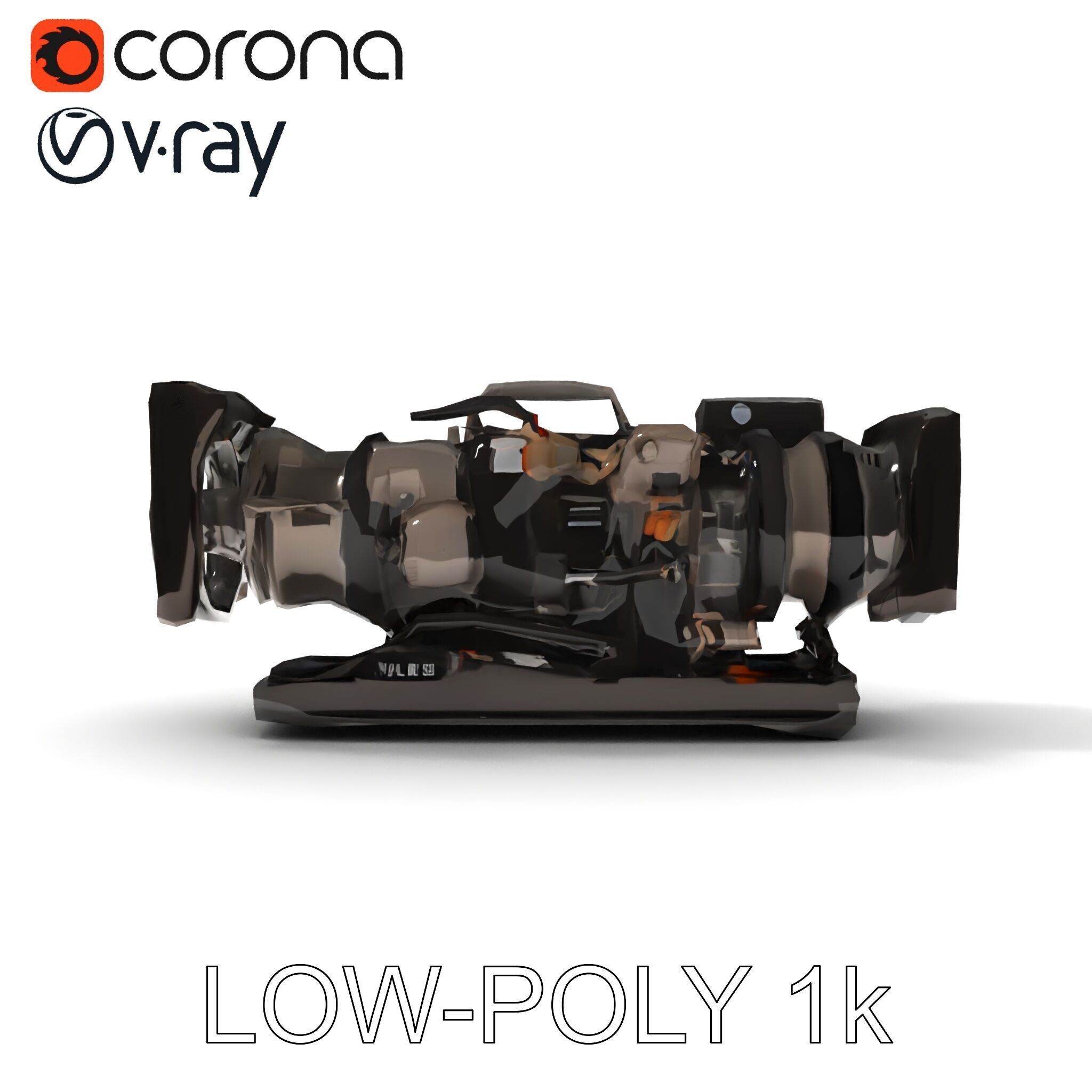 Industrial Generator Engine Model Pack for Render and Game En... Low-poly 3D model_28