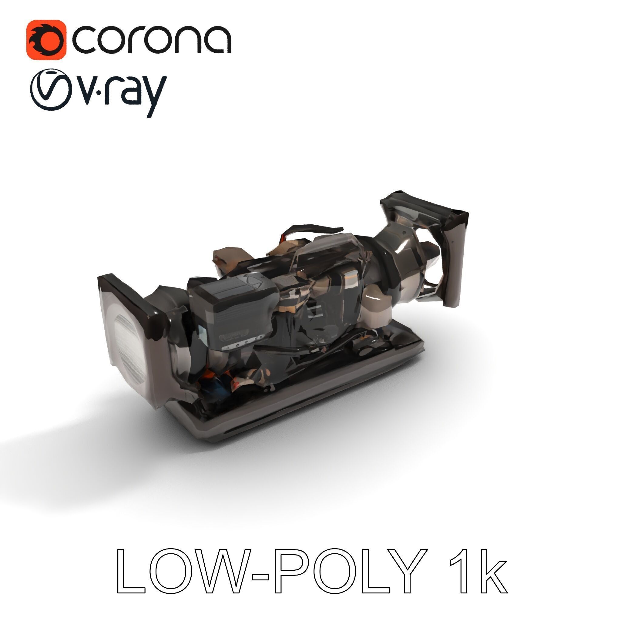 Industrial Generator Engine Model Pack for Render and Game En... Low-poly 3D model_12