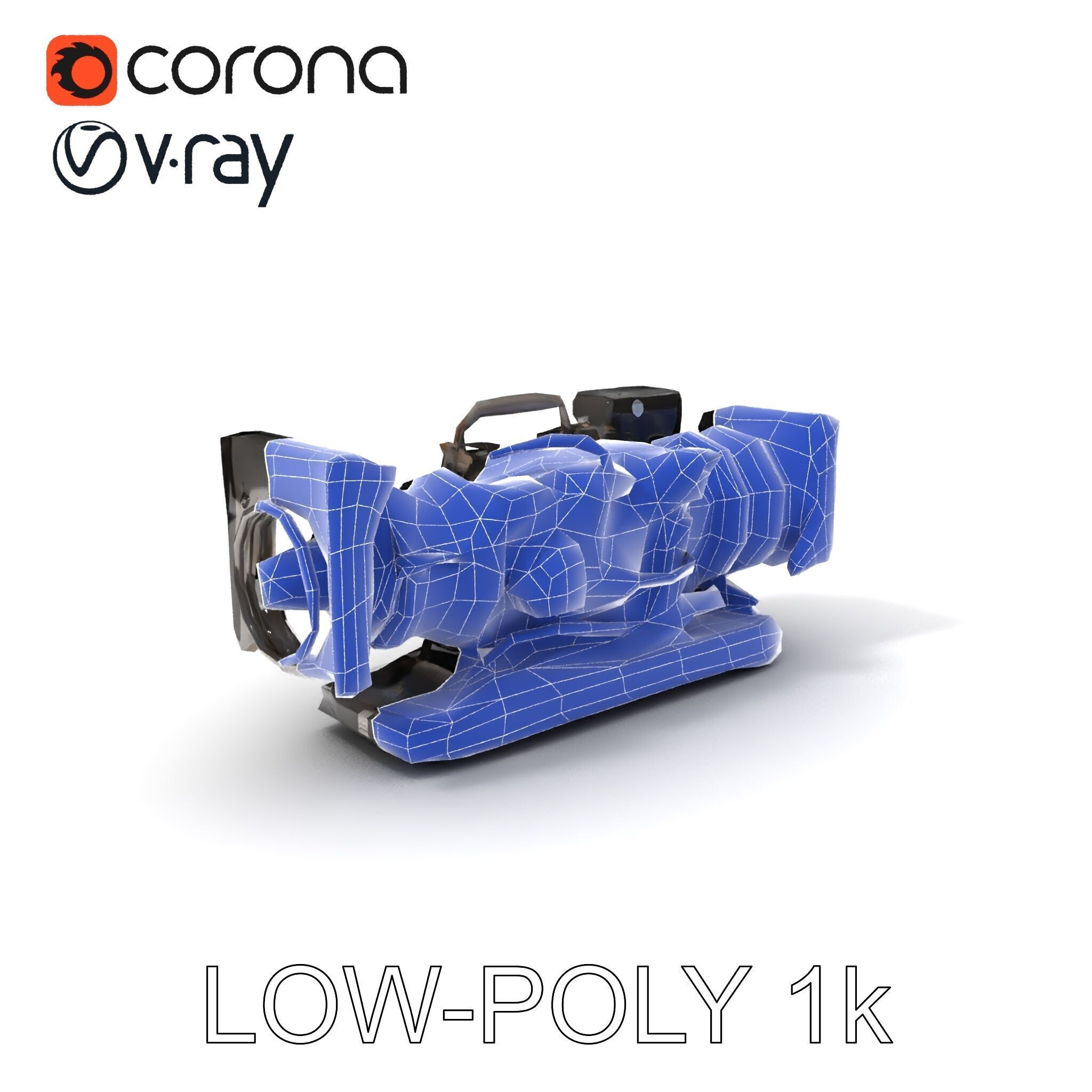 Industrial Generator Engine Model Pack for Render and Game En... Low-poly 3D model_15