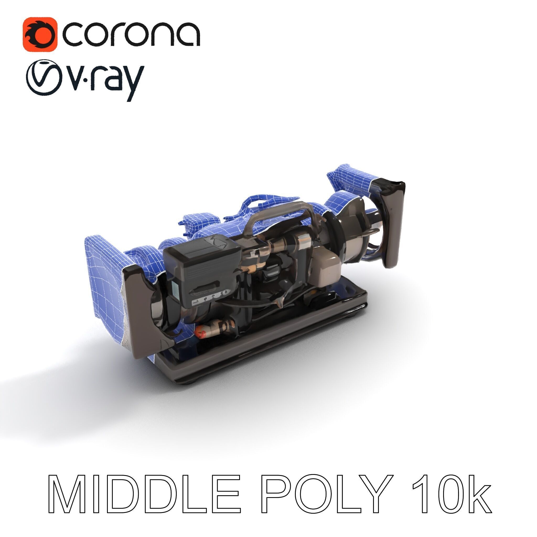 Industrial Generator Engine Model Pack for Render and Game En... Low-poly 3D model_30