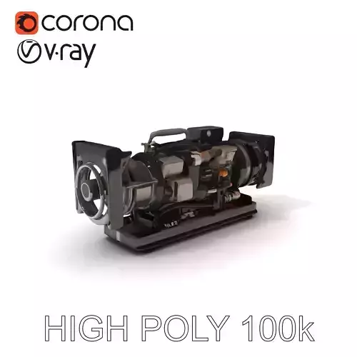 Industrial Generator Engine Model Pack for Render and Game Engines