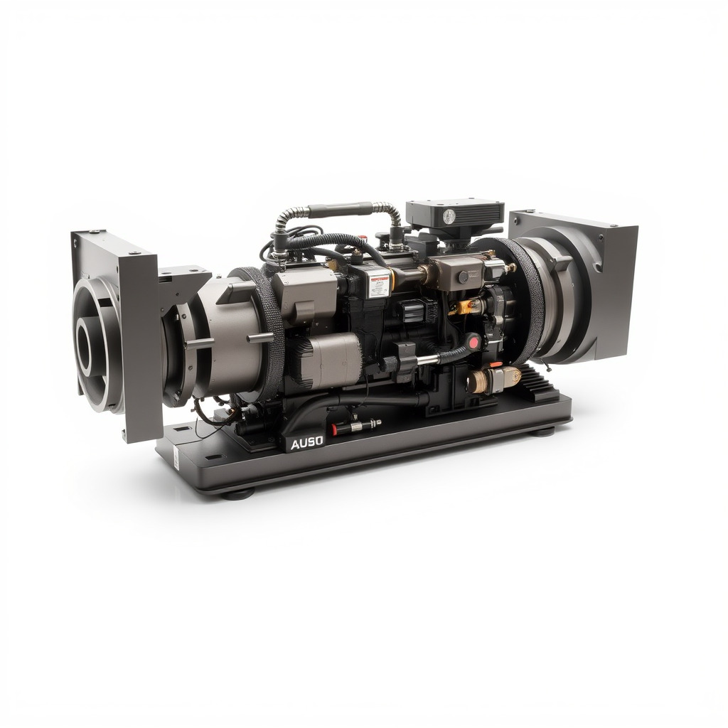 Industrial Generator Engine Model Pack for Render and Game En... Low-poly 3D model_4